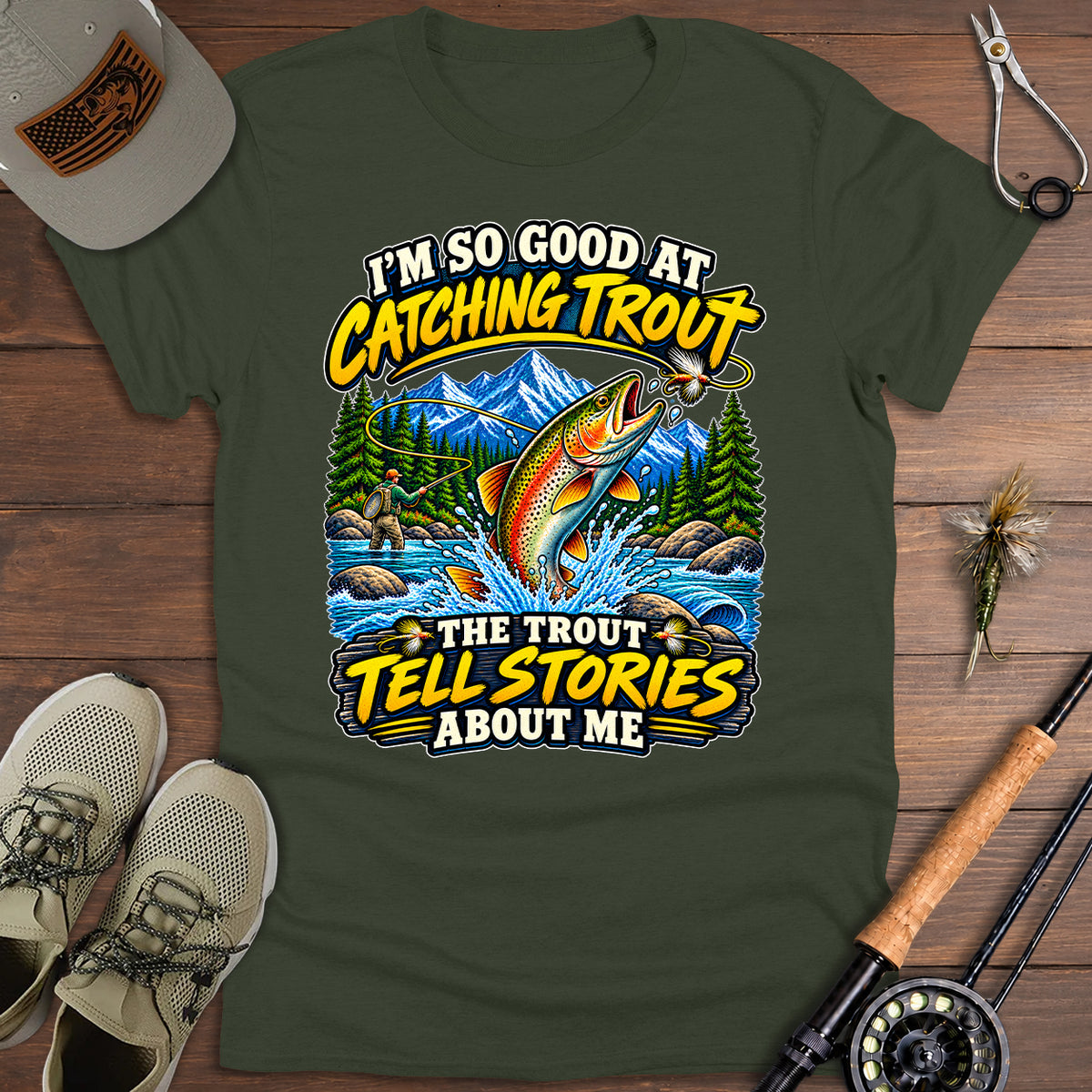 Catching Trout Adventure T-Shirt