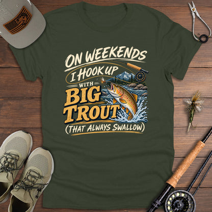 Hook With Big Trout T-Shirt