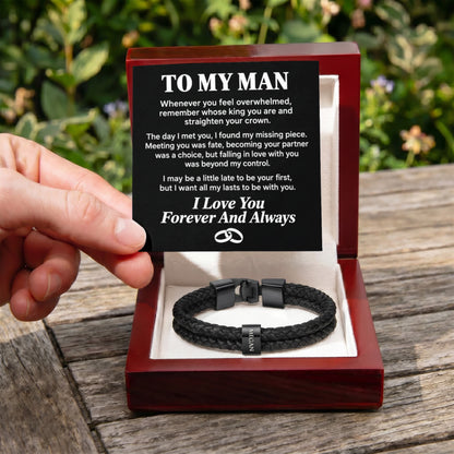 To My Man - Personalized Name Bracelet - PRO01