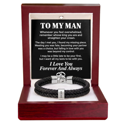 To My Man - Personalized Name Bracelet - PRO01