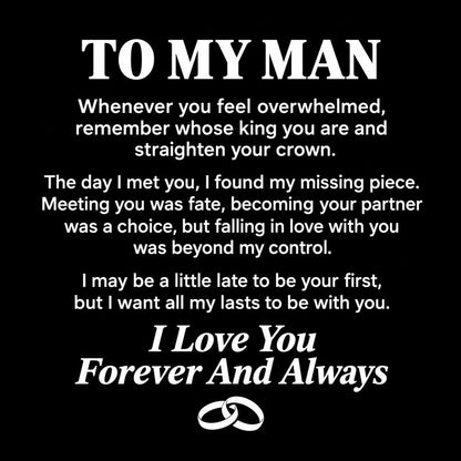 To My Man - Personalized Name Bracelet - PRO01