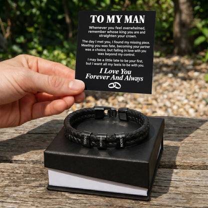 To My Man - Personalized Name Bracelet - PRO01